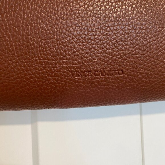 Vince Camuto Leather Pebble Shoulder Tote‎ Laptop Bag - Picture 3 of 5